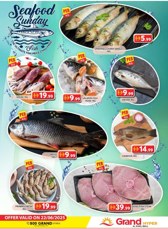 Seafood Sunday - Grand Hyper Al Khail Mall