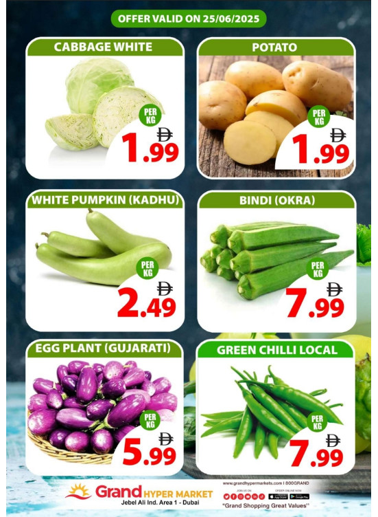 Veggie Wednesday - Grand Hypermarket Jebel Ali
