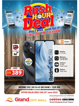 Rush Hour Deal - Grand City Mall