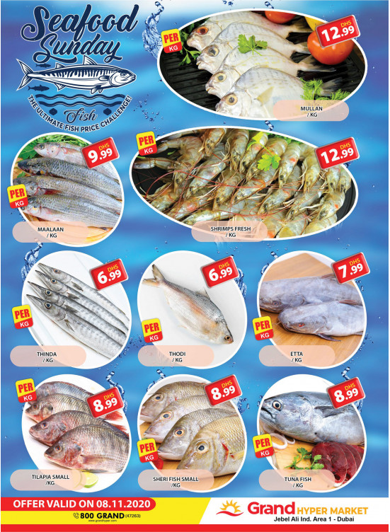 Sunday Seafood - Grand Hypermarket Jebel Ali
