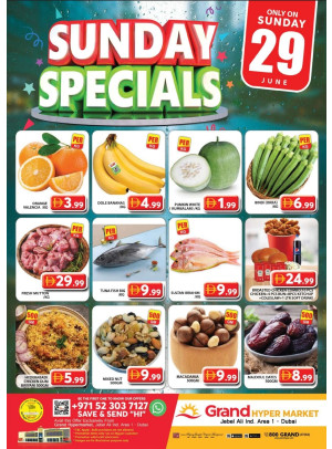 Sunday Specials - Grand Hypermarket Jebel Ali