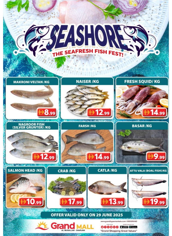 Seafood Sunday - Grand Mall Sharjah