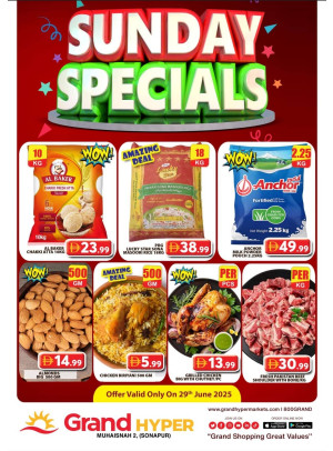 Sunday Specials - Grand Hyper Muhaisnah