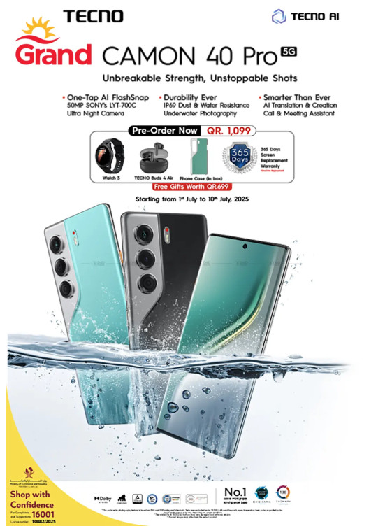 Pre-Order Now - Camon 40 Pro 5G Smartphone