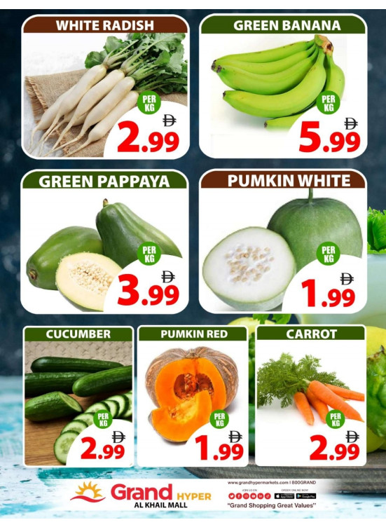 Veggie Wednesday - Grand Hyper Al khail Mall