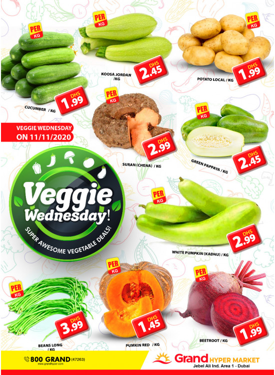 Veggie Wednesday - Grand Hypermarket Jebel Ali