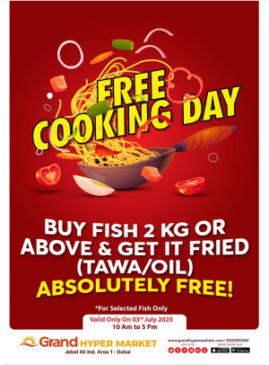 Free Cooking Day - Grand Hypermarket Jebel Ali