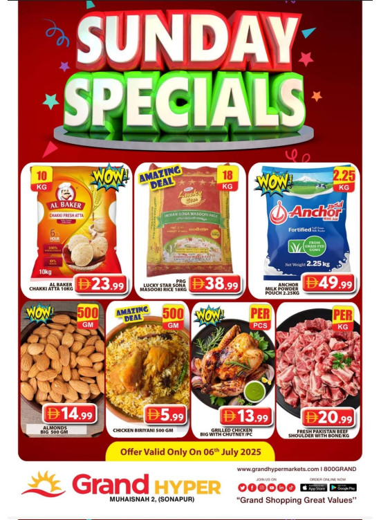 Sunday Specials - Grand Hyper Muhaisnah
