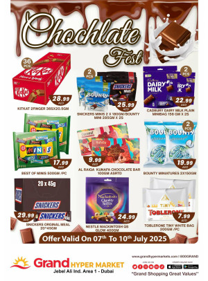 Chocolate Fest - Grand Hypermarket Jebel Ali