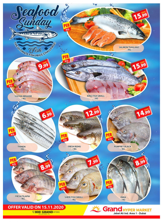 Sunday Seafood - Grand Hypermarket Jebel Ali