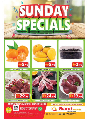 Sunday Specials - Grand Hyper Al Khail Mall