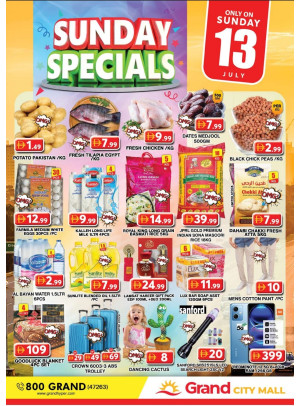 Sunday Specials - Grand City Mall
