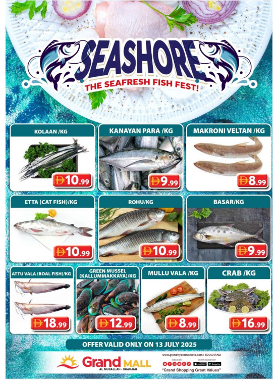 Seafood Sunday - Grand Mall Sharjah