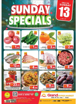 Sunday Specials - Grand Hypermarket Jebel Ali