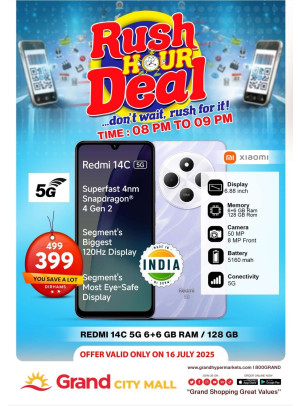 Rush Hour Deal - Grand City Mall