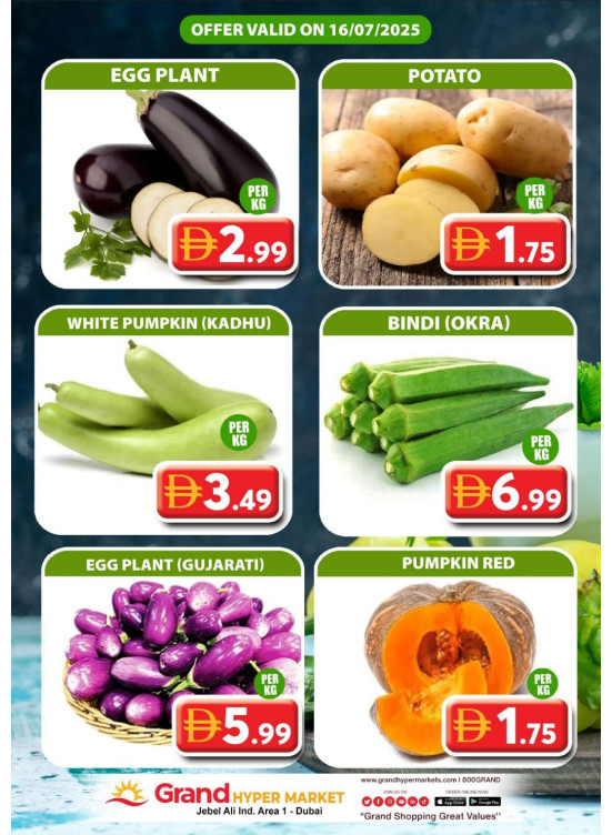 Veggie Wednesday - Grand Hypermarket Jebel Ali