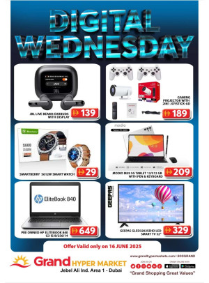 Digital Wednesday - Grand Hypermarket Jebel Ali