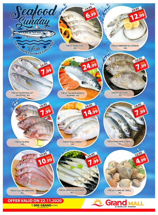 Seafood Sunday - Grand Mall Sharjah