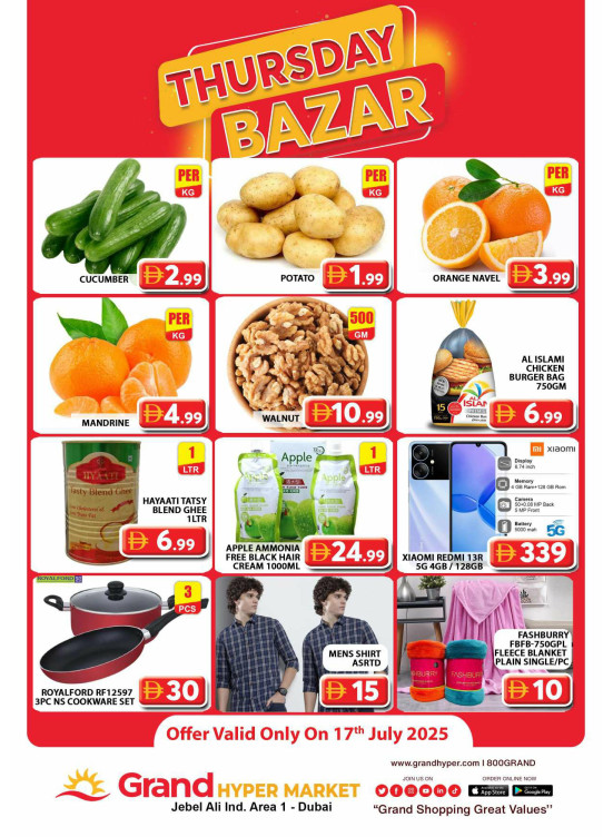 Thursday Bazar - Grand Hypermarket Jebel Ali