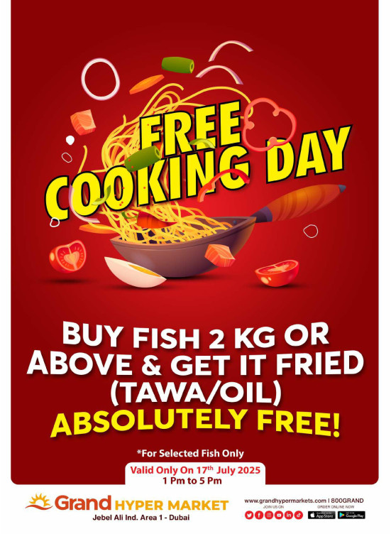 Free Cooking Day - Grand Hypermarket Jebel Ali