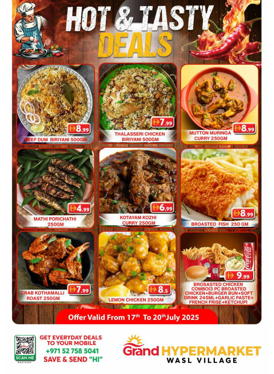 Hot & Tasty Deals - Wasl Village, Dubai