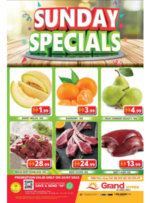 Sunday Specials - Grand Hyper Al Khail Mall