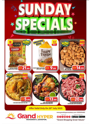 Sunday Specials - Grand Hyper Muhaisnah