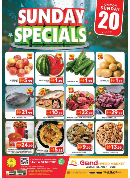 Sunday Specials - Grand Hypermarket Jebel Ali