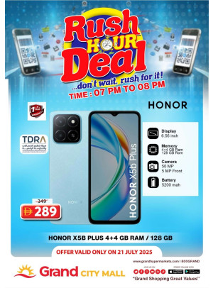 Rush Hour Deal - Grand City Mall