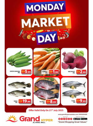 Monday Market Day - Grand Hyper Al Khail Mall