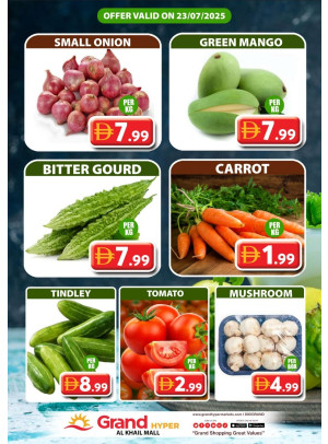 Veggie Wednesday - Grand Hyper Al khail Mall