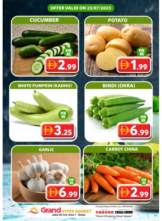 Veggie Wednesday - Grand Hypermarket Jebel Ali
