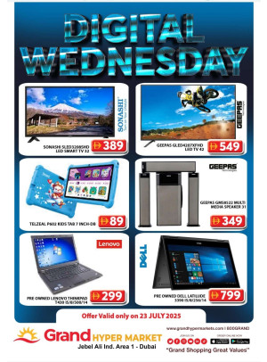 Digital Wednesday - Grand Hypermarket Jebel Ali
