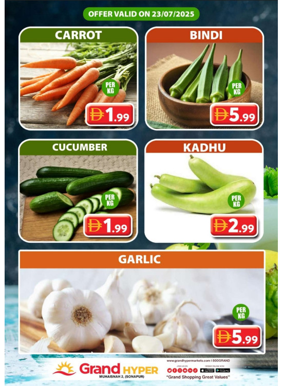 Veggie Wednesday - Grand Hyper Muhaisnah