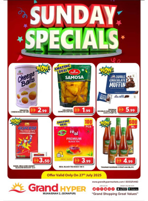Sunday Specials - Grand Hyper Muhaisnah