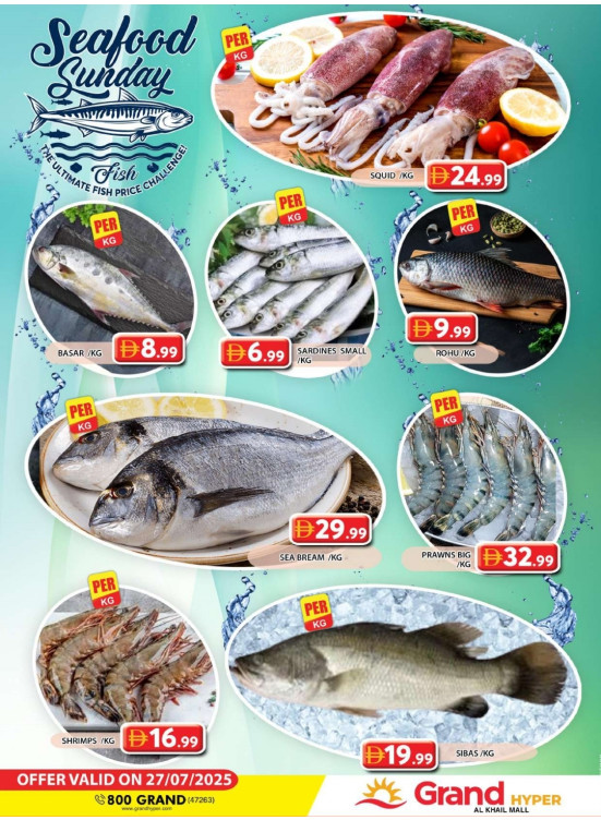 Seafood Sunday - Grand Hyper Al Khail Mall