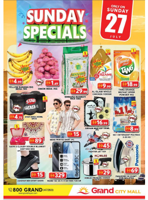 Sunday Specials - Grand City Mall
