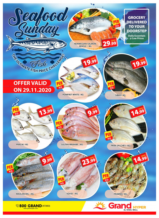 Seafood Sunday - Grand Hyper Al Khail Mall
