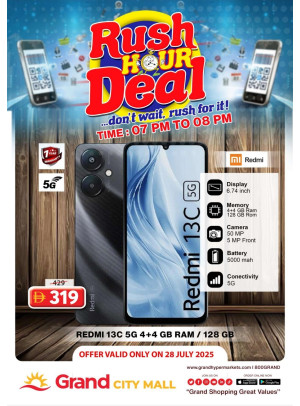 Rush Hour Deal - Grand City Mall