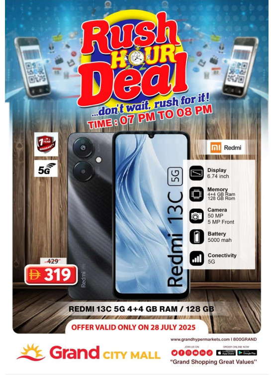 Rush Hour Deal - Grand City Mall