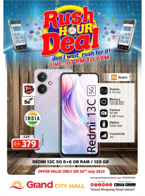 Rush Hour Deal - Grand City Mall
