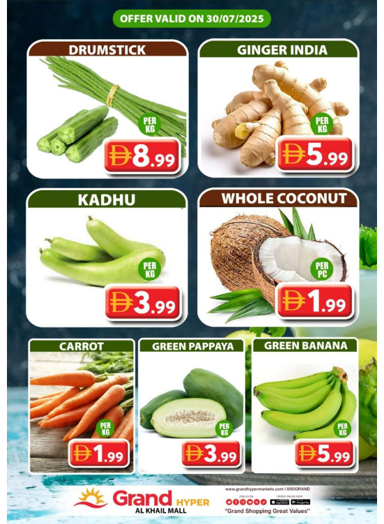 Veggie Wednesday - Grand Hyper Al khail Mall