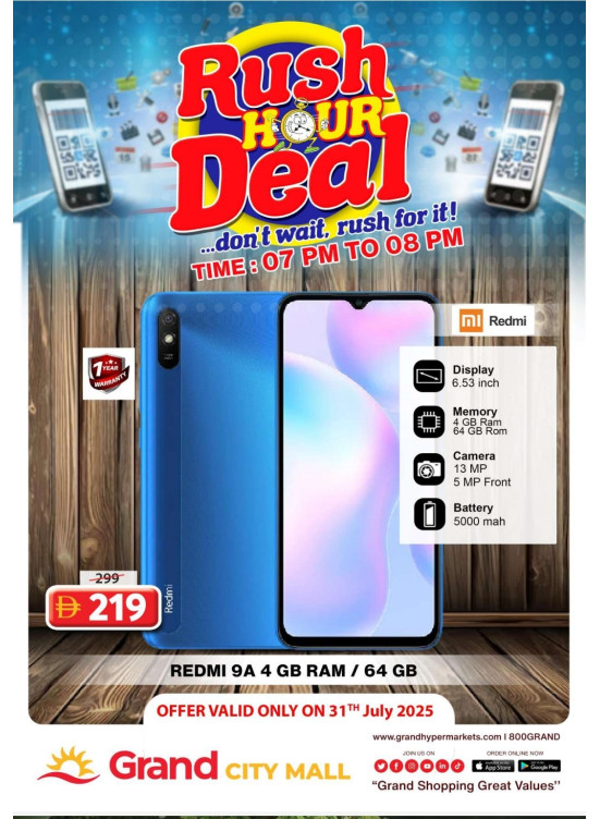 Rush Hour Deal - Grand City Mall