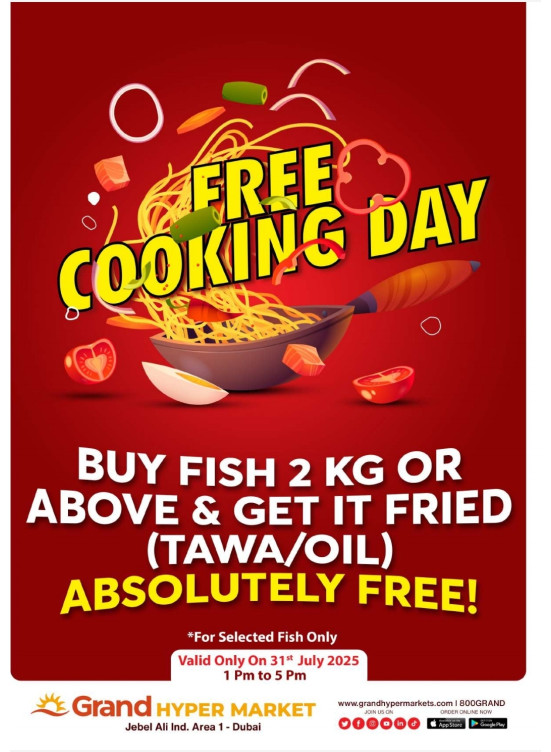 Free Cooking Day - Grand Hypermarket Jebel Ali