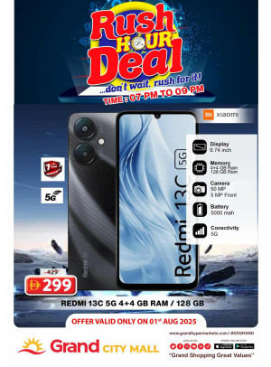 Rush Hour Deal - Grand City Mall