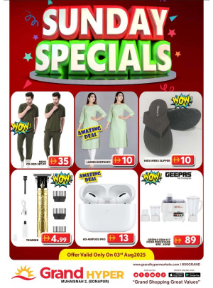 Sunday Specials - Grand Hyper Muhaisnah