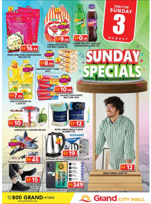 Sunday Specials - Grand City Mall