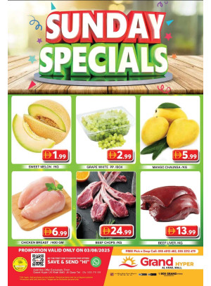 Sunday Specials - Grand Hyper Al Khail Mall