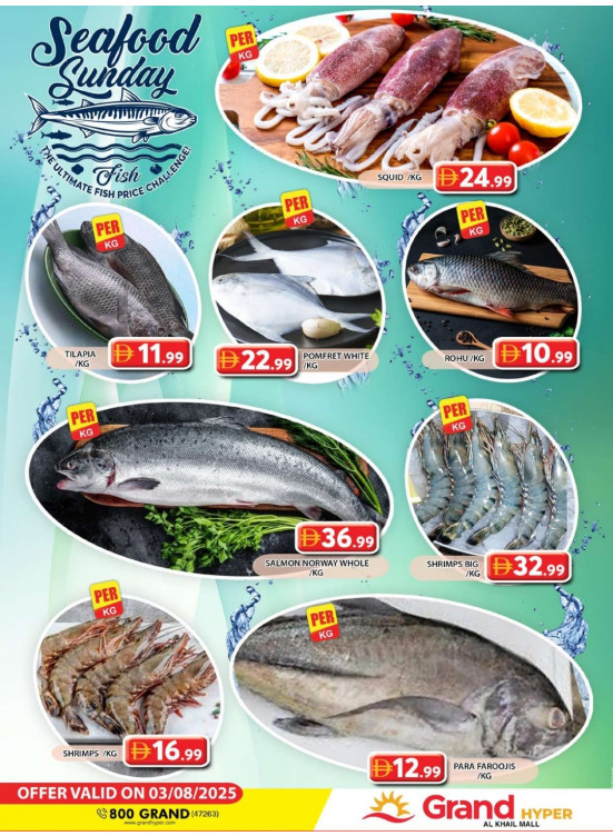 Seafood Sunday - Grand Hyper Al Khail Mall