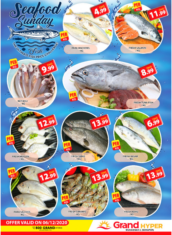 Seafood Sunday - Grand Hyper Muhaisnah